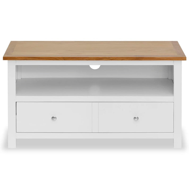 vidaXL TV Cabinet 90x35x48 cm Solid Oak Wood