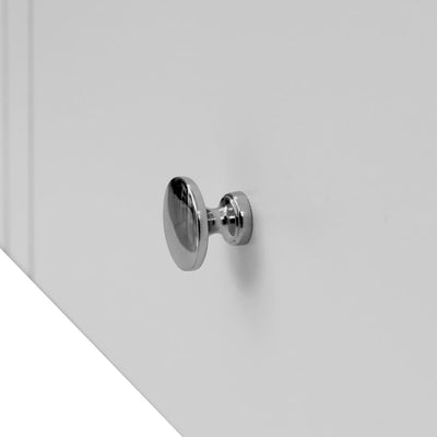 vidaXL TV Cabinet 90x35x48 cm Solid Oak Wood