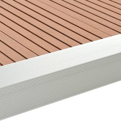 vidaXL 5 pcs Decking Angle Trims Aluminium 170 cm Silver