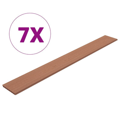 vidaXL Replacement Fence Boards WPC 7 pcs 170 cm Brown