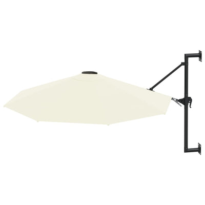 vidaXL Wall-Mounted Garden Parasol with Metal Pole 300 cm Anthracite