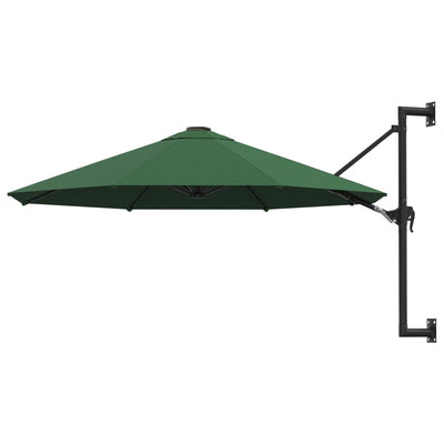 vidaXL Wall-Mounted Garden Parasol with Metal Pole 300 cm Anthracite