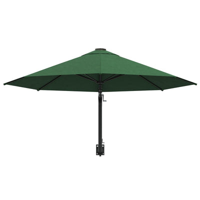 vidaXL Wall-Mounted Garden Parasol with Metal Pole 300 cm Anthracite