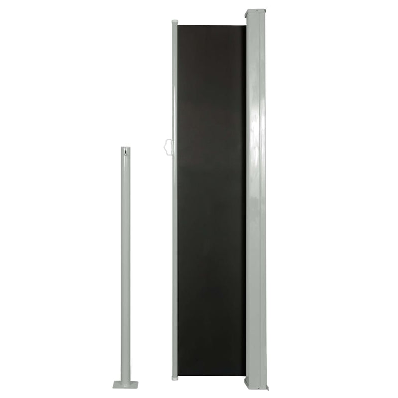 vidaXL Retractable Side Awning 140 x 300 cm Black