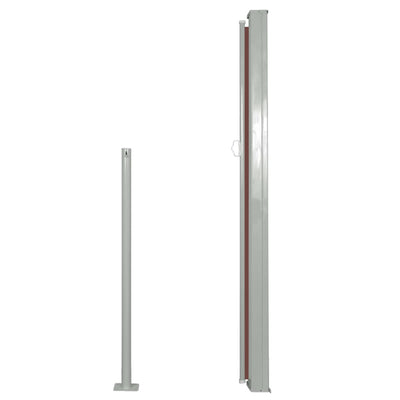 vidaXL Retractable Side Awning 140 x 300 cm Black