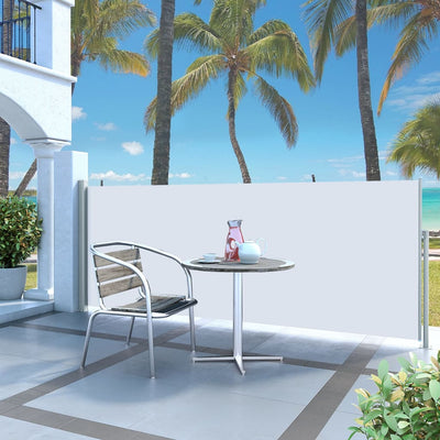 vidaXL Retractable Side Awning 140 x 300 cm Black