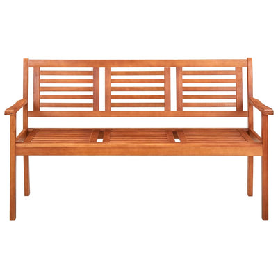 vidaXL 2-Seater Garden Bench 120 cm Solid Eucalyptus Wood
