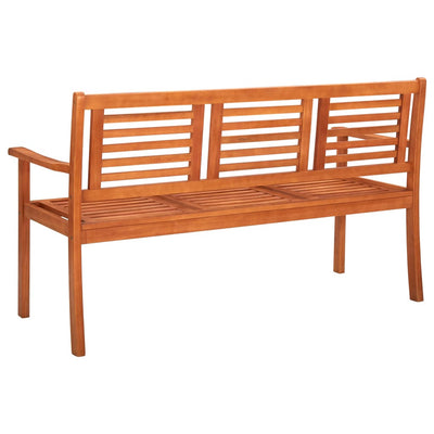 vidaXL 2-Seater Garden Bench 120 cm Solid Eucalyptus Wood