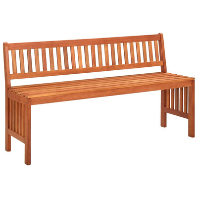 vidaXL 2-Seater Garden Bench 120 cm Solid Eucalyptus Wood