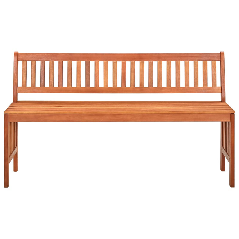 vidaXL 2-Seater Garden Bench 120 cm Solid Eucalyptus Wood