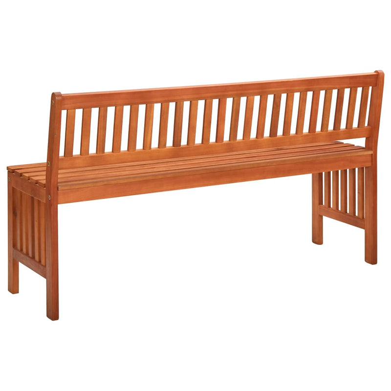 vidaXL 2-Seater Garden Bench 120 cm Solid Eucalyptus Wood