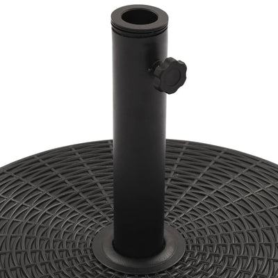 vidaXL Parasol Base Black Round 25 kg