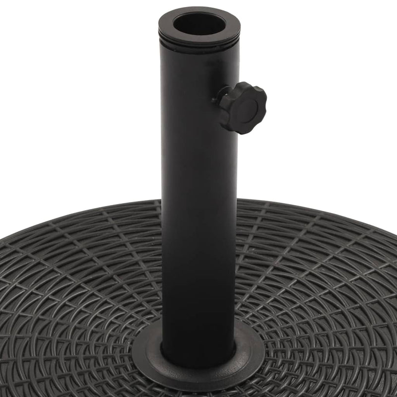 vidaXL Parasol Base Black Round 25 kg