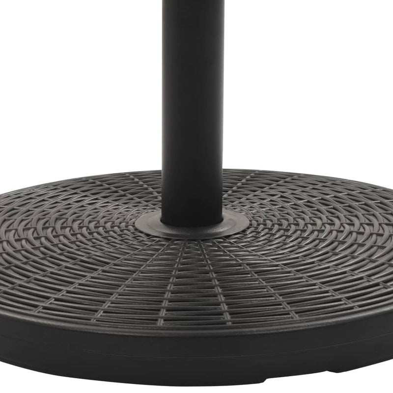 vidaXL Parasol Base Black Round 25 kg