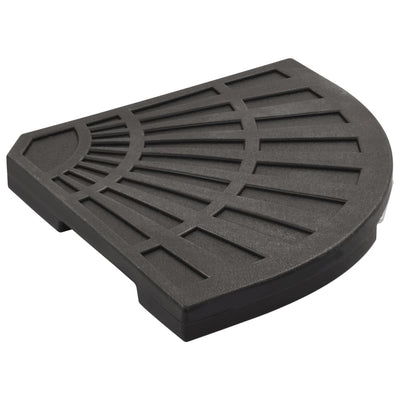 vidaXL Umbrella Weight Plate Black Fan-shaped 20 kg