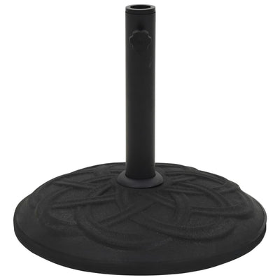 vidaXL Parasol Base Black Concrete Round 15 kg