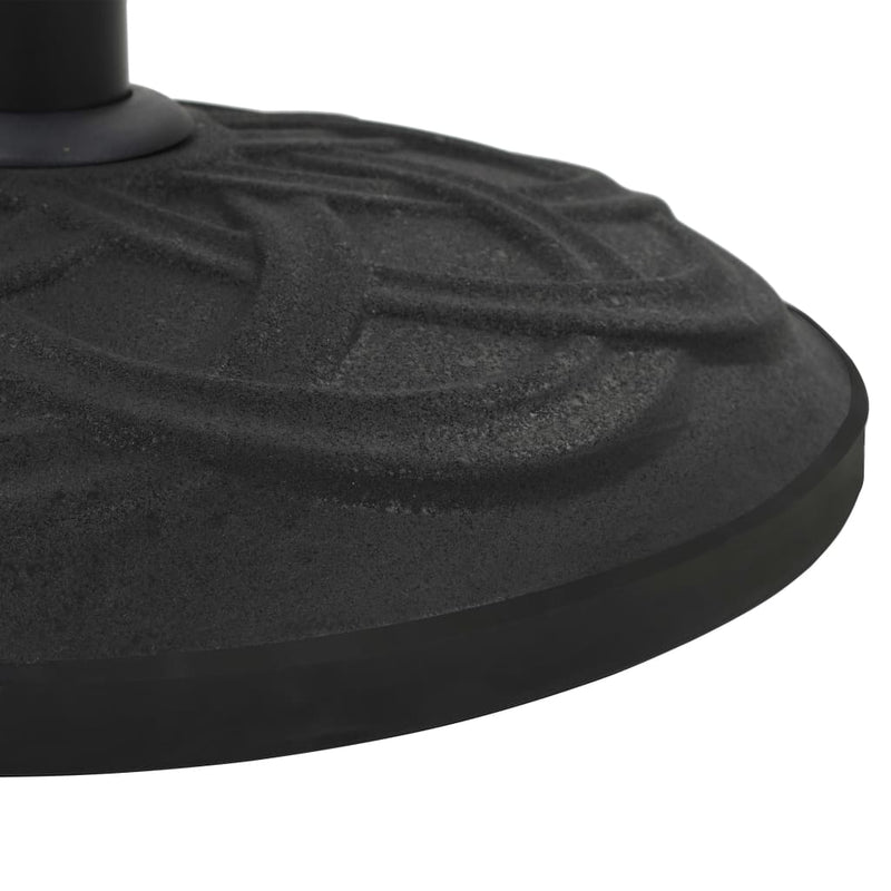 vidaXL Parasol Base Black Concrete Round 15 kg