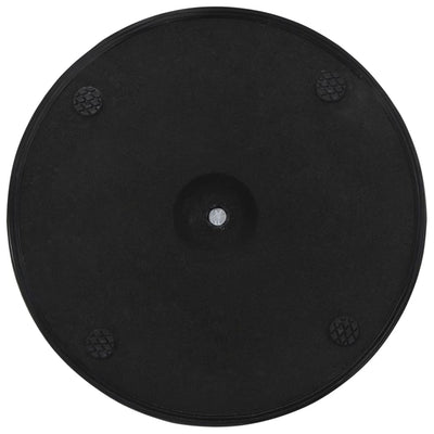vidaXL Parasol Base Black Concrete Round 15 kg