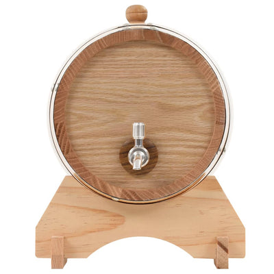 vidaXL Wine Barrel with Tap Solid Pinewood 6 L