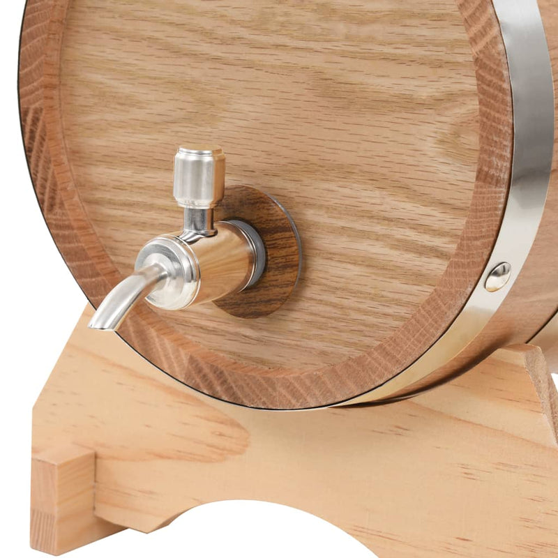 vidaXL Wine Barrel with Tap Solid Pinewood 6 L