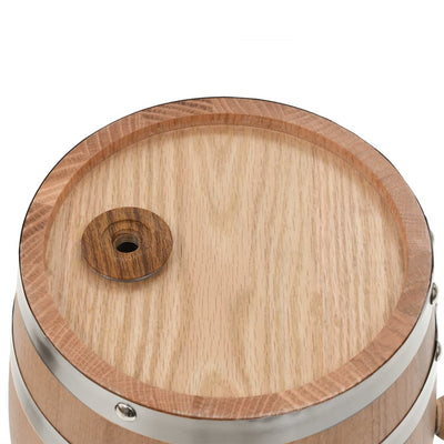 vidaXL Wine Barrel with Tap Solid Pinewood 6 L