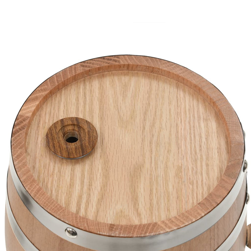 vidaXL Wine Barrel with Tap Solid Pinewood 6 L