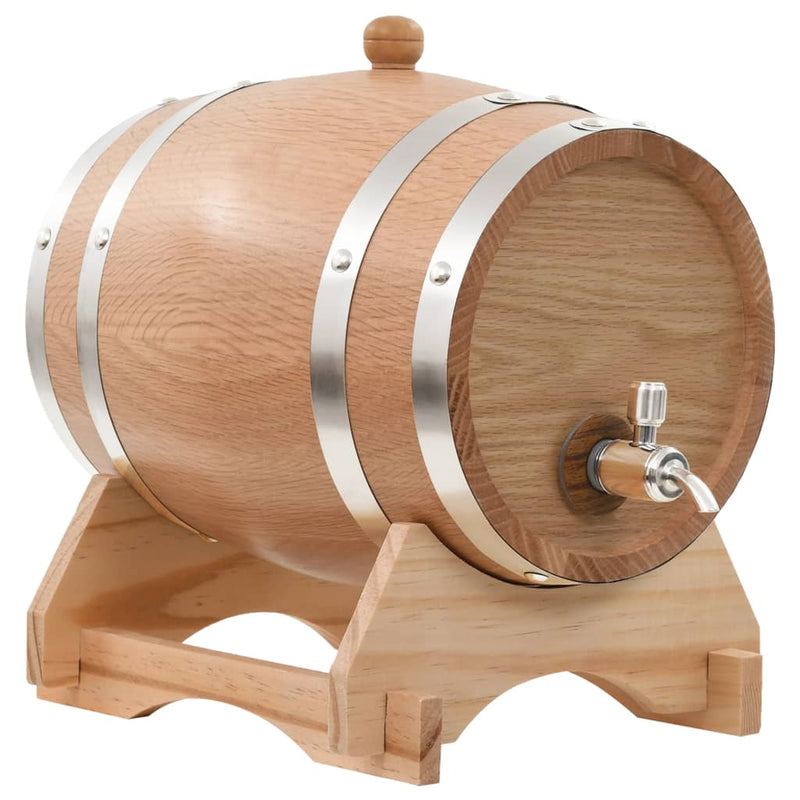 vidaXL Wine Barrel with Tap Solid Pinewood 12 L