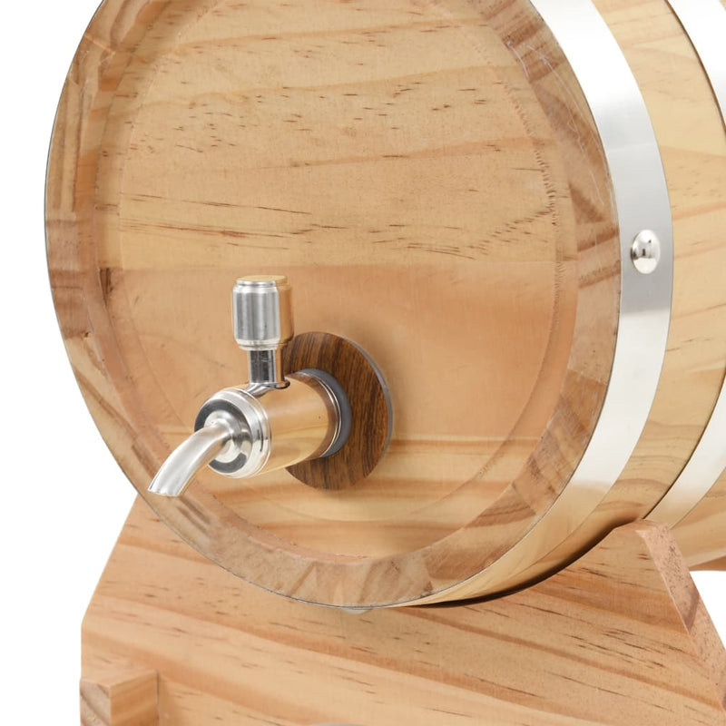 vidaXL Wine Barrel with Tap Solid Pinewood 12 L