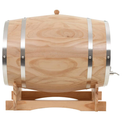 vidaXL Wine Barrel with Tap Solid Pinewood 35 L