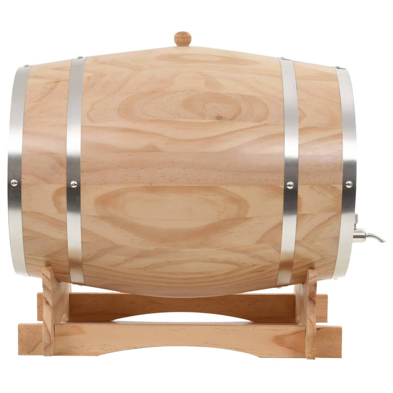 vidaXL Wine Barrel with Tap Solid Pinewood 35 L