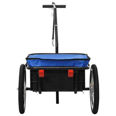 vidaXL Bike Trailer/Hand Wagon 155x60x83 cm Steel Blue