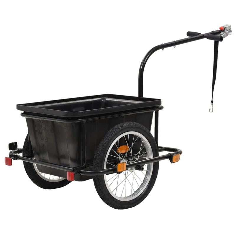 vidaXL Bike Trailer Black 50 L