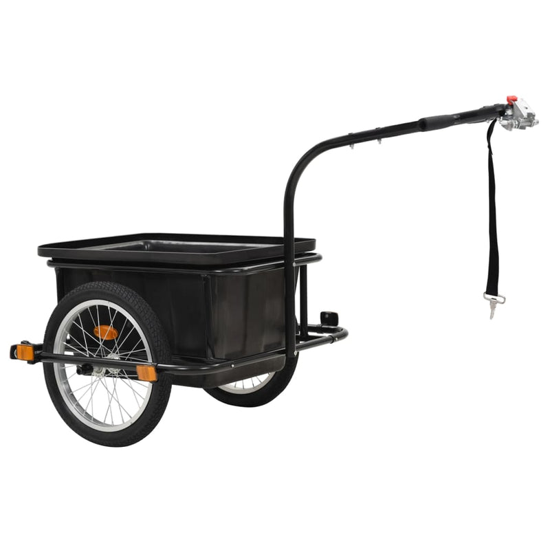 vidaXL Bike Trailer Black 50 L
