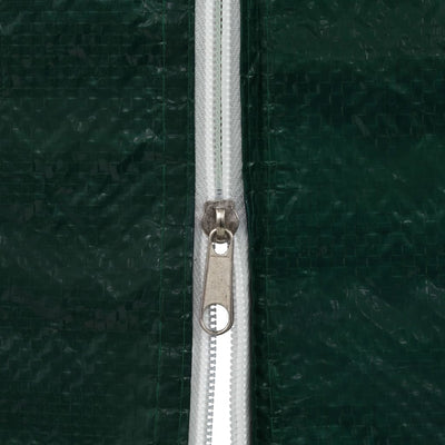 vidaXL Party Tent Doors 2 pcs with Zipper Green