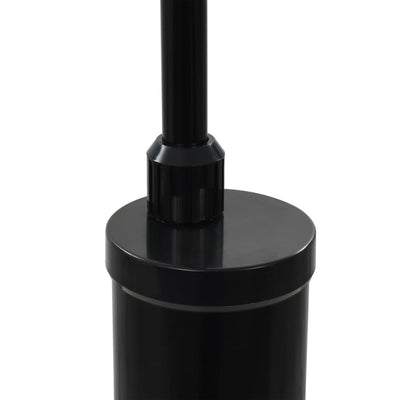 vidaXL Solar Shower Black 214 cm 9 L