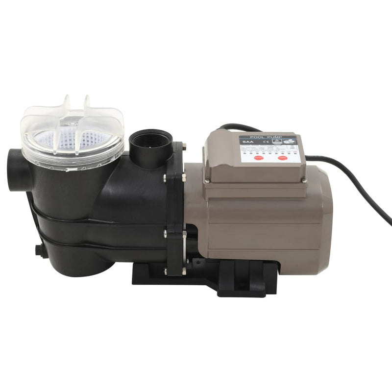 vidaXL Pool Pump with Timer Black 0.25 HP 8000 L/h