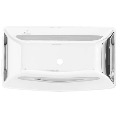 vidaXL Wash Basin 71x38x13.5 cm Ceramic Silver