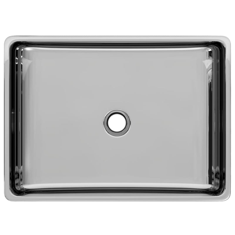 vidaXL Wash Basin 40x30x13 cm Ceramic Black