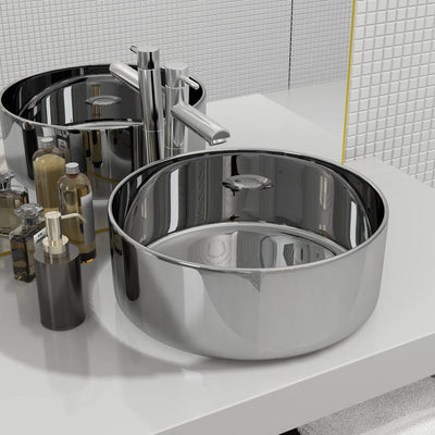 vidaXL Wash Basin 40x15 cm Ceramic Gold