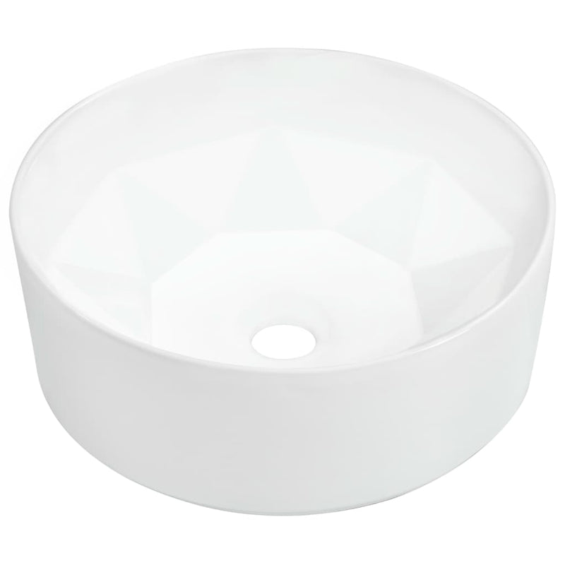 vidaXL Wash Basin 36x14 cm Ceramic White