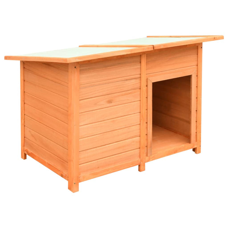 vidaXL Dog Cage Solid Pine & Fir Wood 120x77x86 cm