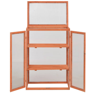 vidaXL Greenhouse Wood 75x47x109 cm