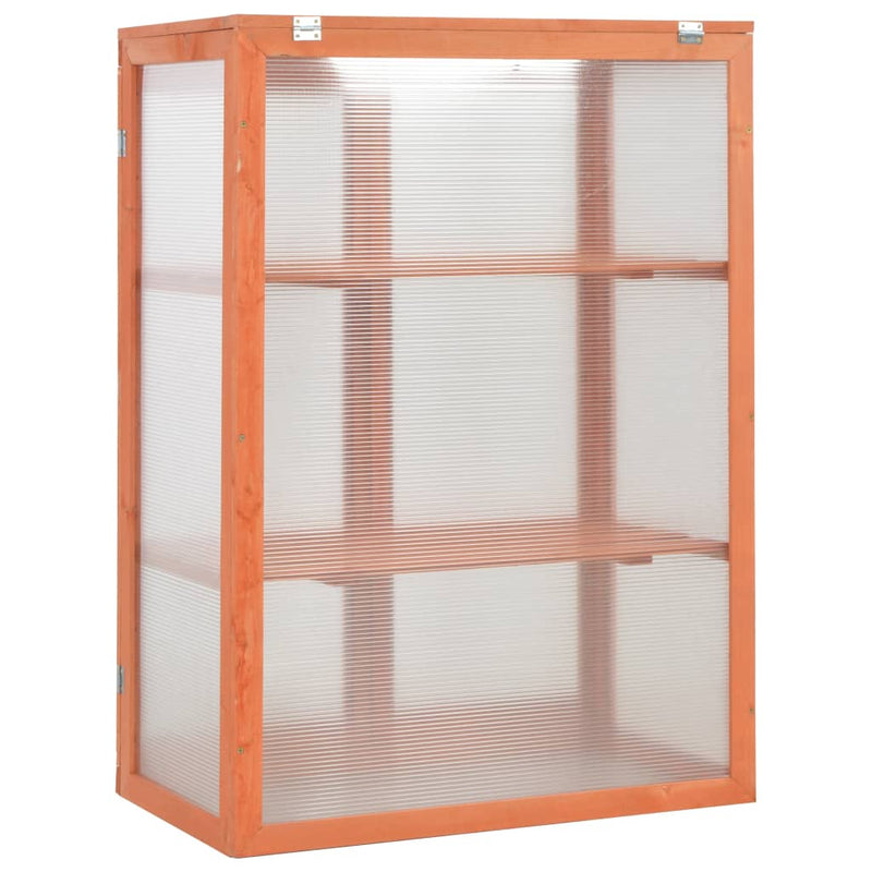 vidaXL Greenhouse Wood 75x47x109 cm