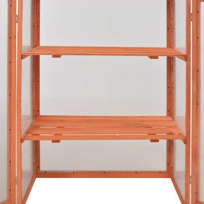 vidaXL Greenhouse Wood 75x47x109 cm