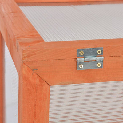 vidaXL Greenhouse Wood 75x47x109 cm