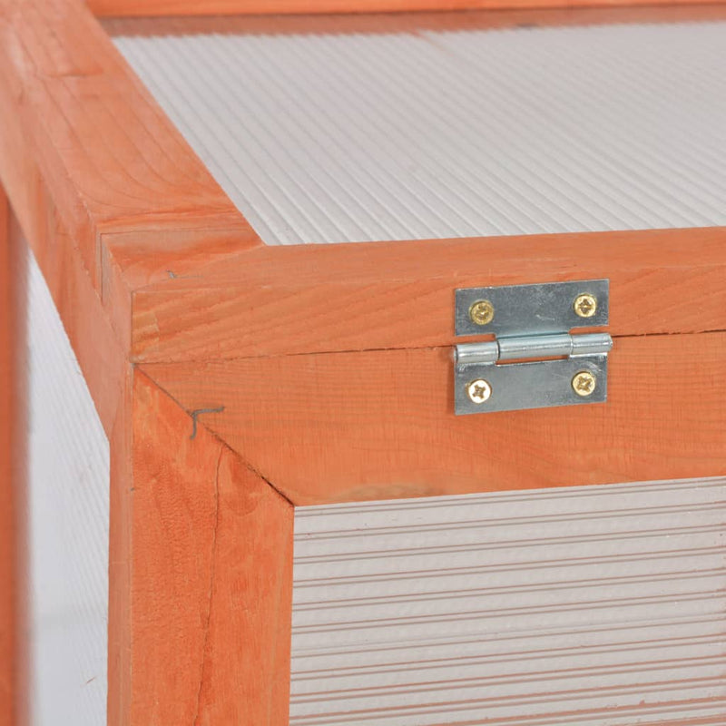 vidaXL Greenhouse Wood 75x47x109 cm