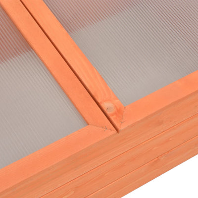 vidaXL Greenhouse Wood 180x57x62 cm