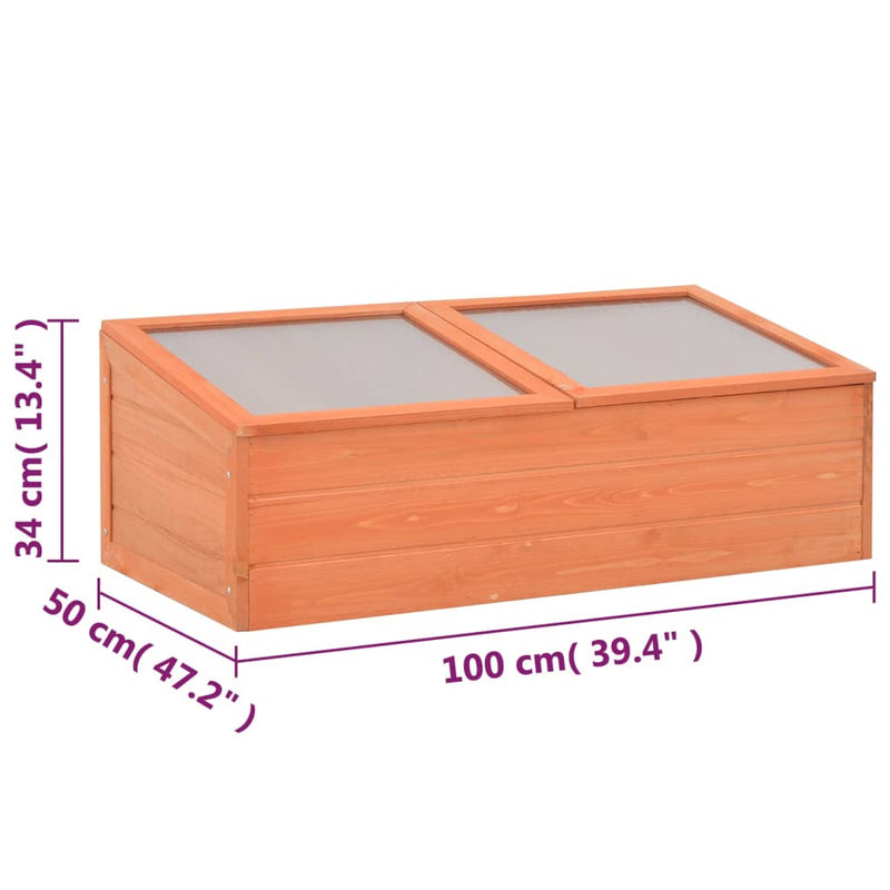 vidaXL Greenhouse Wood 180x57x62 cm