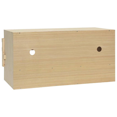 vidaXL Chicken Laying Nest 3 Compartments 72x33x38 cm Solid Pine Wood