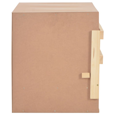 vidaXL Chicken Laying Nest 3 Compartments 96x40x45 cm Solid Pine Wood